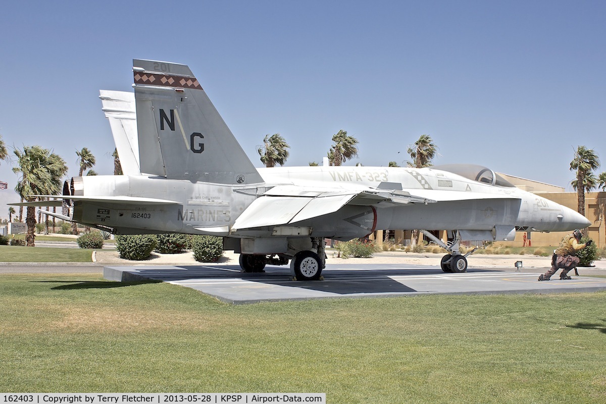 162403, McDonnell Douglas F/A-18A Hornet C/N 0231/A183, At Palm Springs Air Museum , California