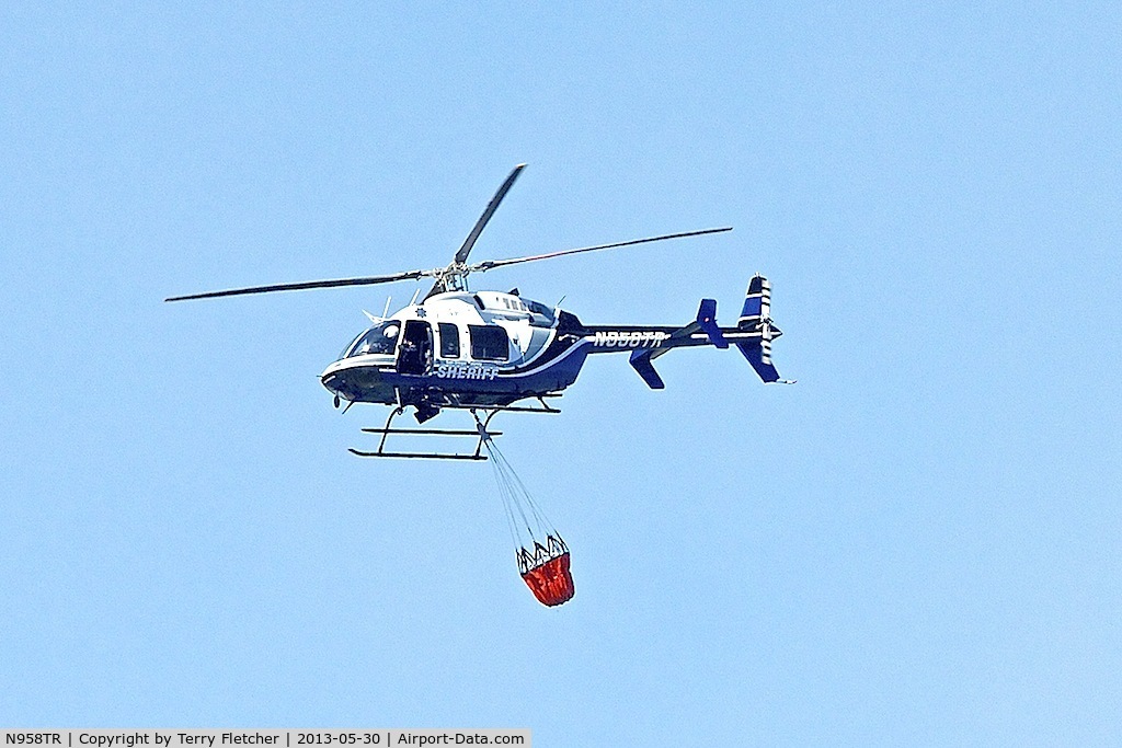 N958TR, Bell 407 C/N 53770, Fire-fighting , north of Ramona , California