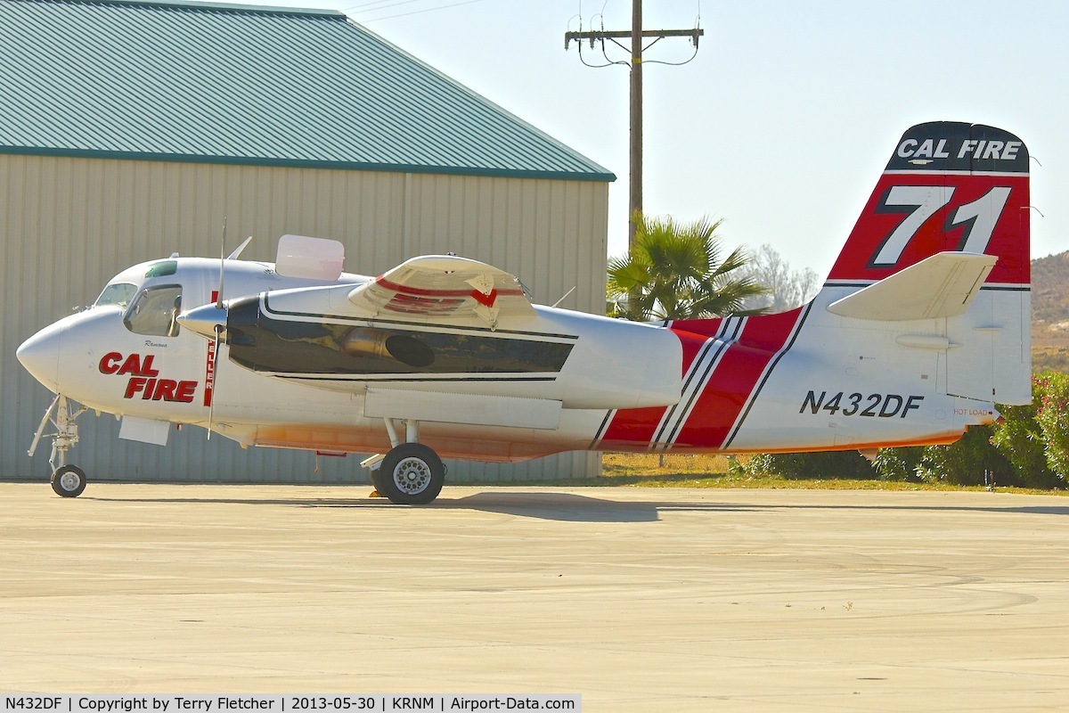 N432DF, Marsh Aviation S-2F3AT C/N 149268, At Ramona Airport , California