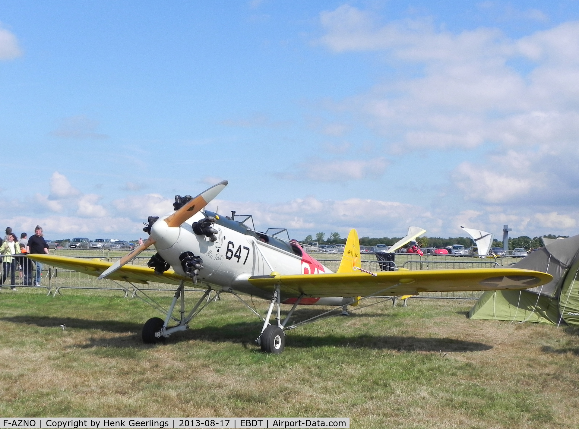 F-AZNO, 1941 Ryan PT-22 Recruit (ST3KR) C/N 1676, Oldtimer Fly In Schaffen - Diest , Belgium , Aug 2013