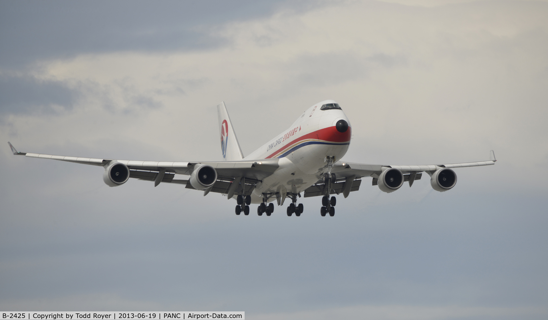B-2425, 2006 Boeing 747-40BF/ER/SCD C/N 35207/1377, Landing at Anchorage