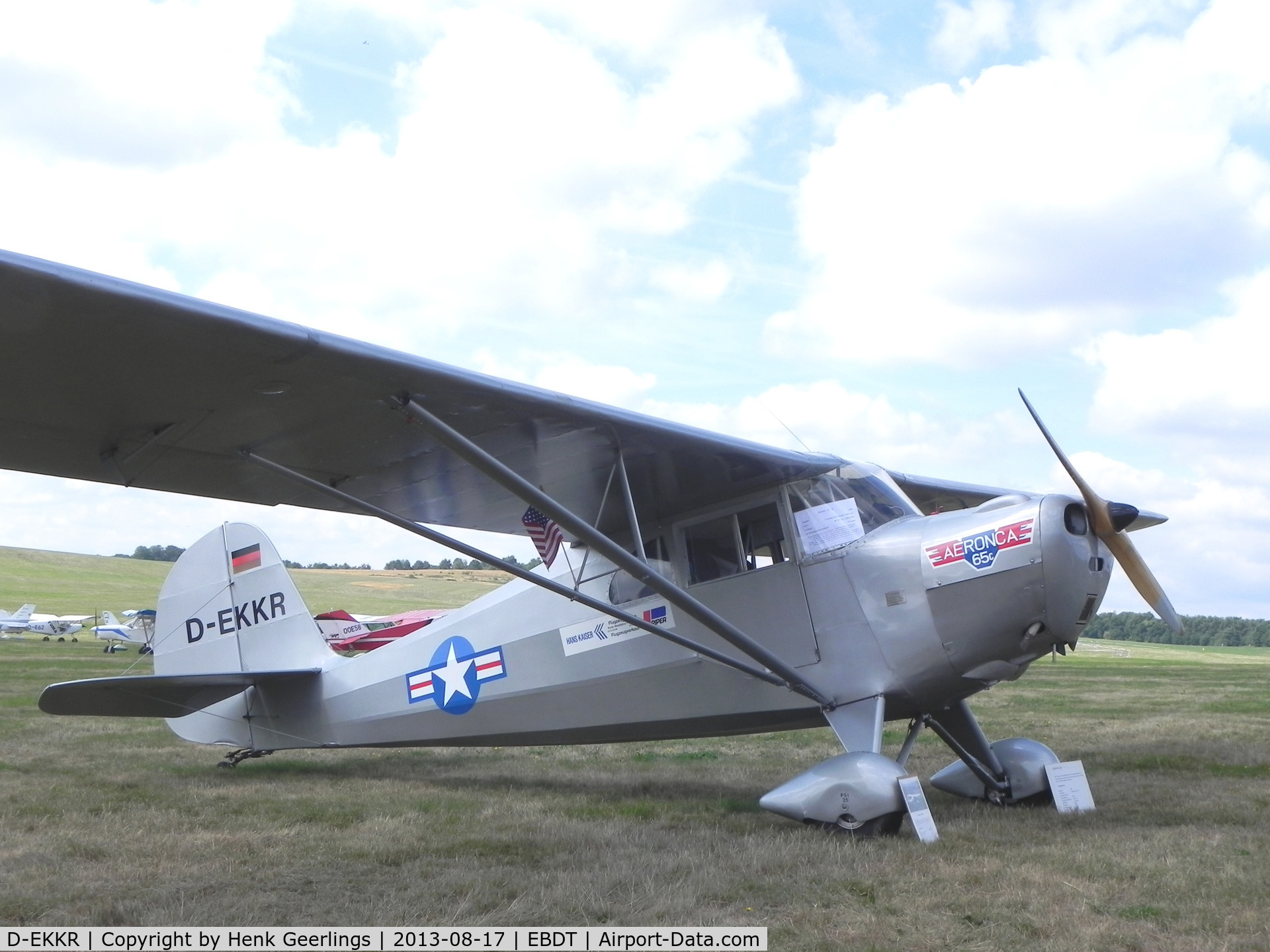 D-EKKR, 1938 Aeronca 65C C/N C-1738, Schaffen - Diest ,Belgium: Oldtimer Fly In , Aug 2013