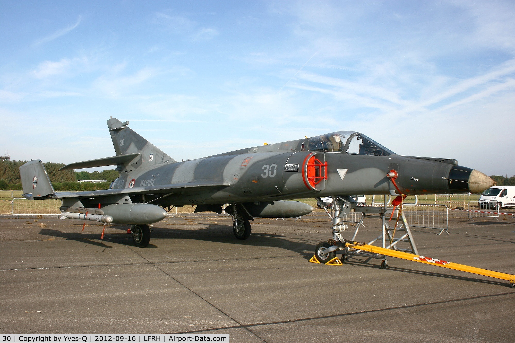30, Dassault Super Etendard C/N 30, French Naval Aviation Dassault Super Etendard M (SEM), Lann Bihoué Air Base (LFRH-LRT)
