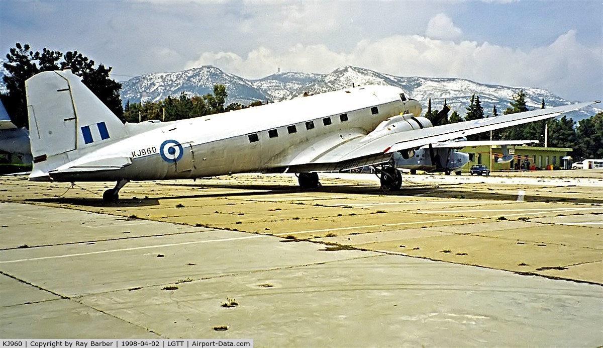 KJ960, 1944 Douglas DC-3  (C-47B-10-DK) C/N 14807/26252, Douglas DC-3C-47B-10-DK [14807/26252] (Greek Air Force) Dekelia-Tatoi~SX 02/04/1998