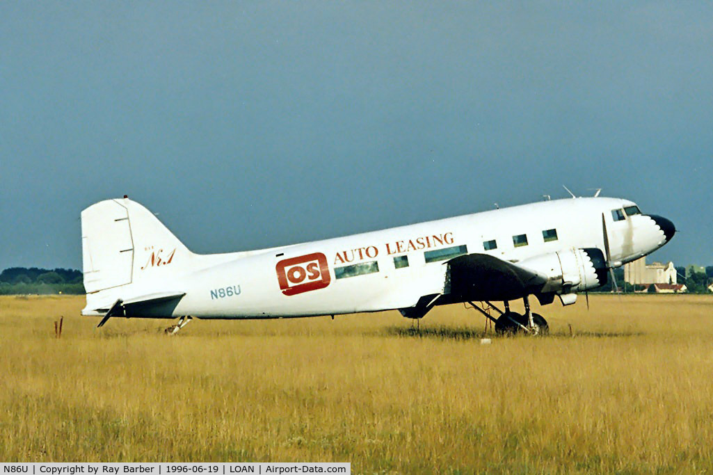 N86U, 1944 Douglas C-47A Skytrain (DC-3) C/N 13073, Douglas DC-3C-47A-20-DK [13073] (OS Auto Leasing) Wiener Neustadt-Ost~OE 19/06/1996