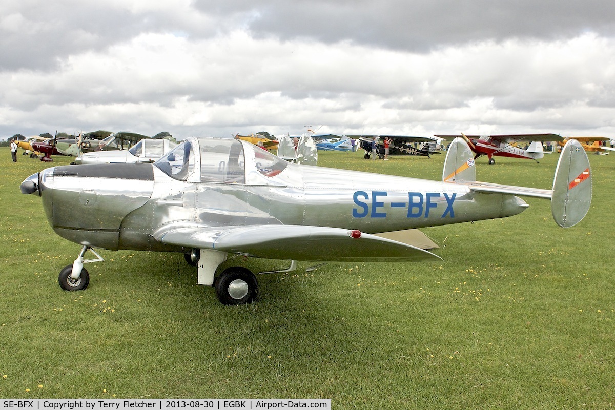 SE-BFX, 1947 Erco 415D Ercoupe C/N 4413, At 2013 UK LAA Rally at Sywell