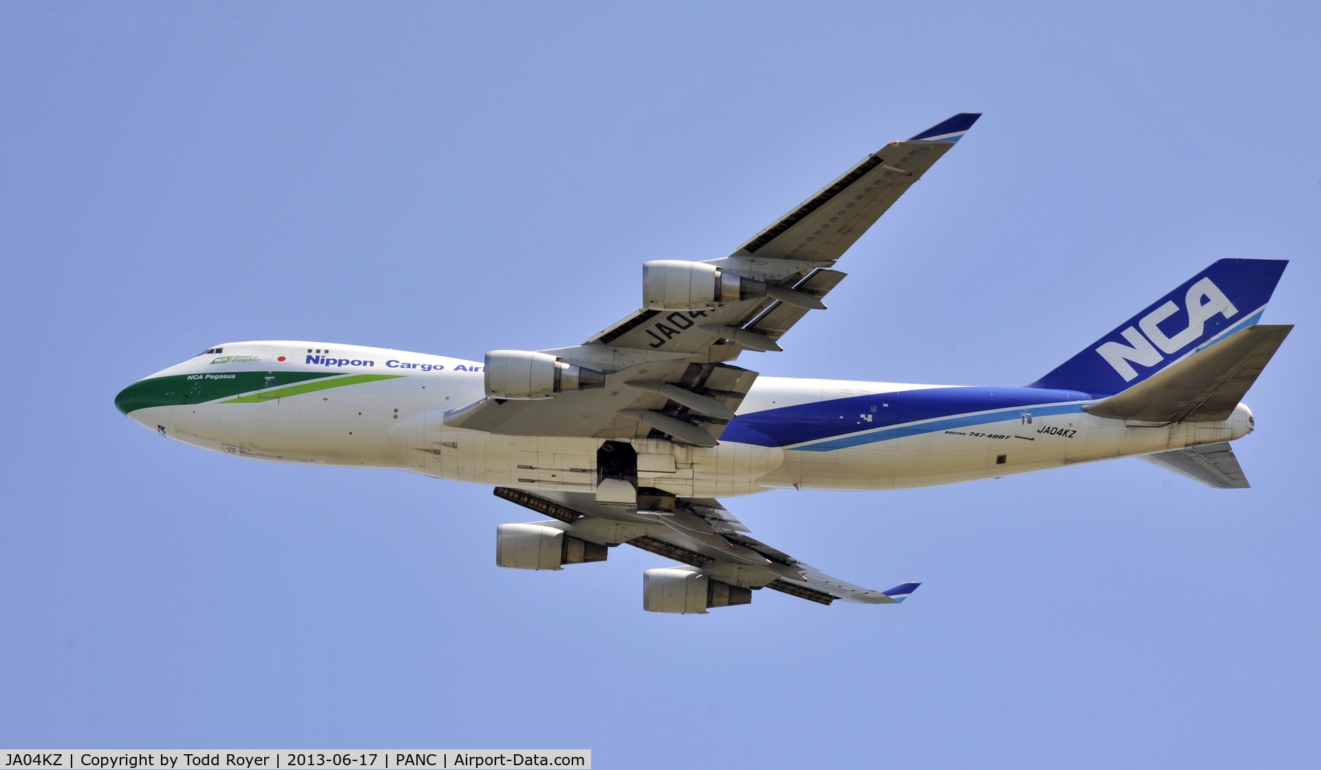 JA04KZ, 2006 Boeing 747-481F(SCD) C/N 34283, Departing Anchorage