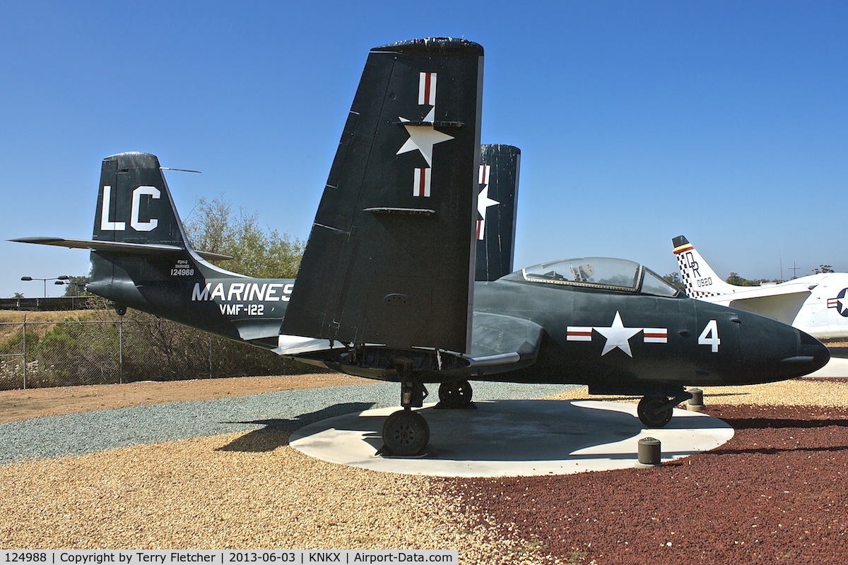 124988, McDonnell F2H-2 Banshee C/N 291, Displayed at the Flying Leatherneck Aviation Museum in San Diego, California