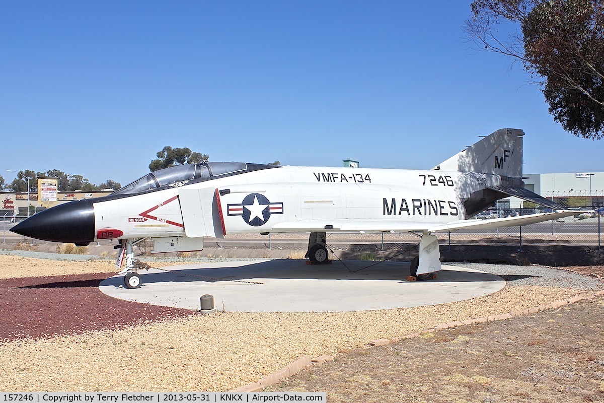 157246, McDonnell F-4J Phantom II C/N 3615, Displayed at the Flying Leatherneck Aviation Museum in San Diego, California