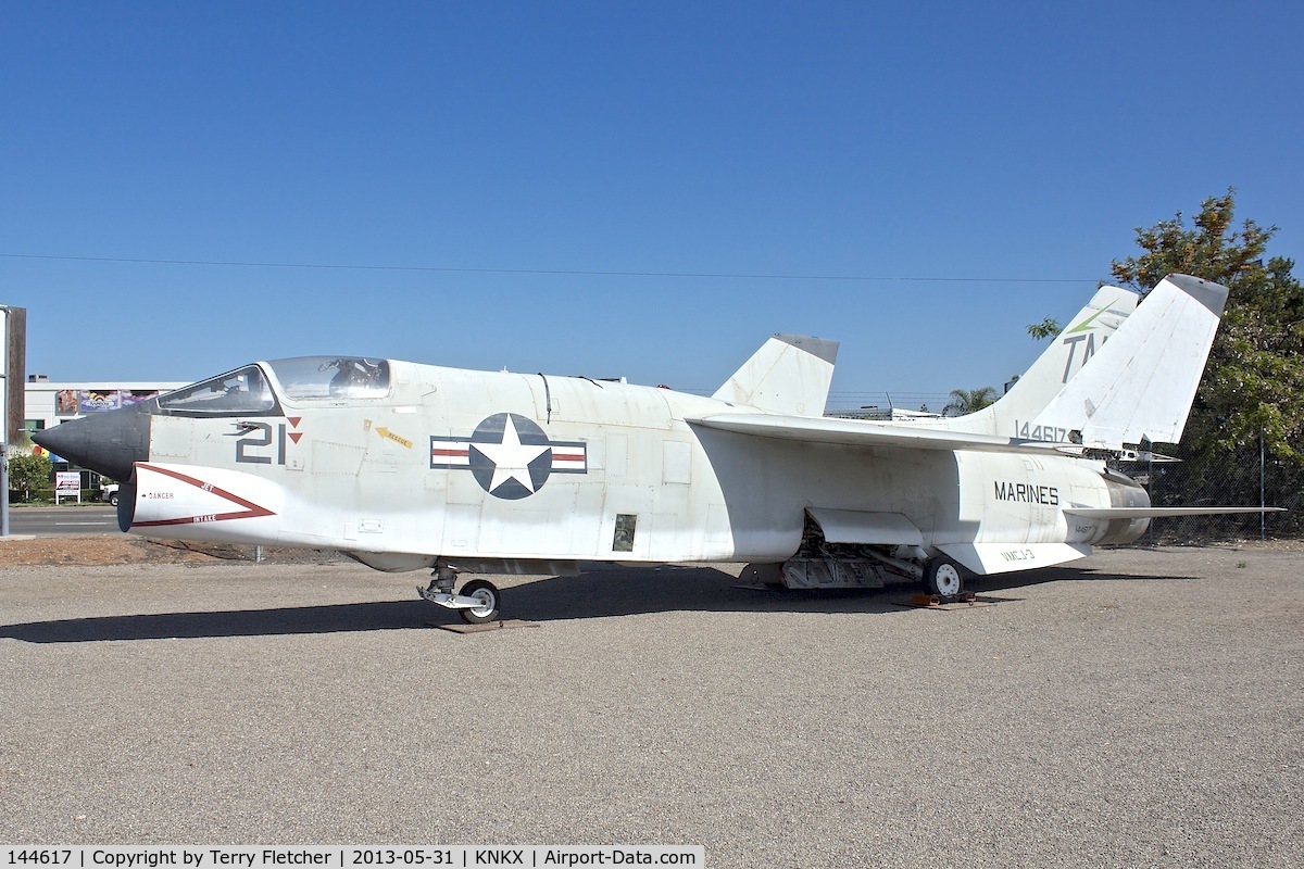 144617, Vought RF-8A Crusader C/N 5533, Displayed at the Flying Leatherneck Aviation Museum in San Diego, California