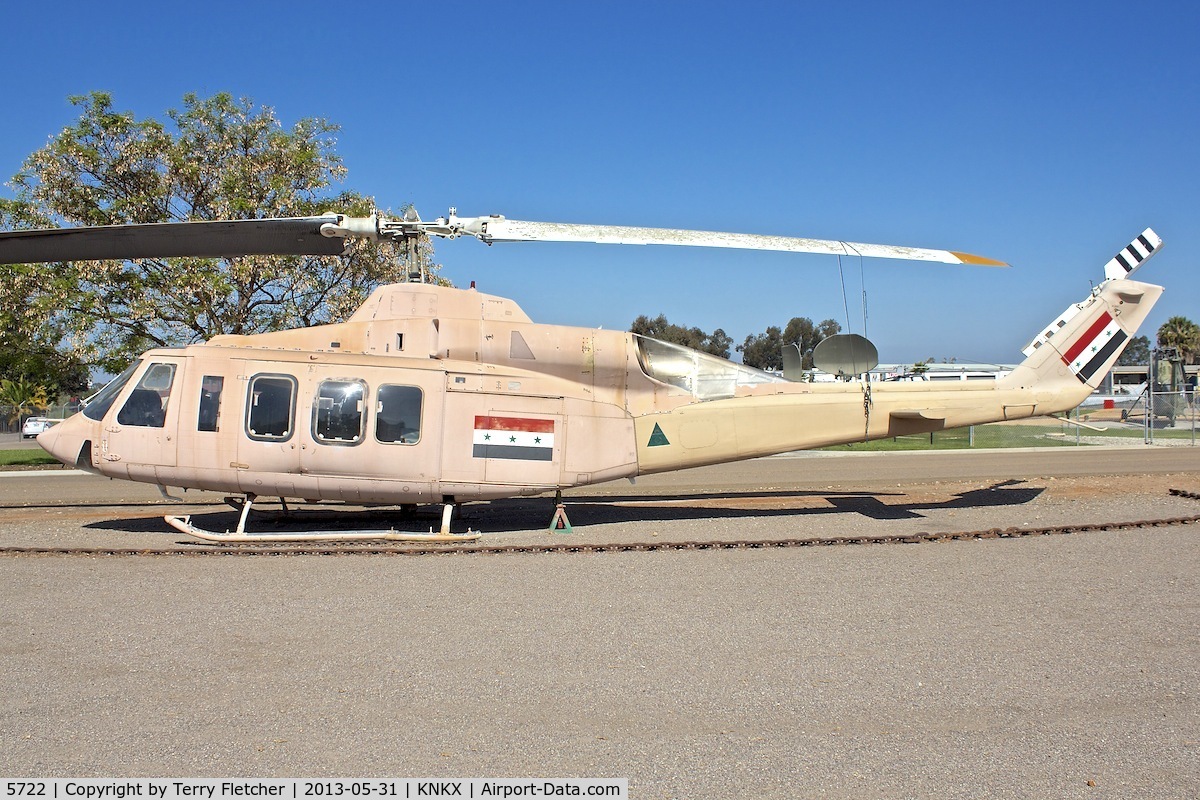 5722, Bell 214ST C/N 28166, Displayed at the Flying Leatherneck Aviation Museum in San Diego, California ex Iraqi AF