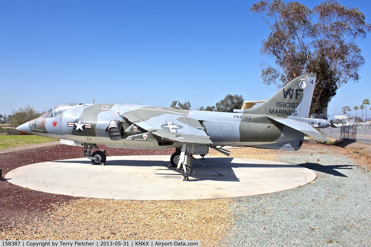 158387, Hawker Siddeley AV-8C Harrier C/N 712065, Displayed at the Flying Leatherneck Aviation Museum in San Diego, California