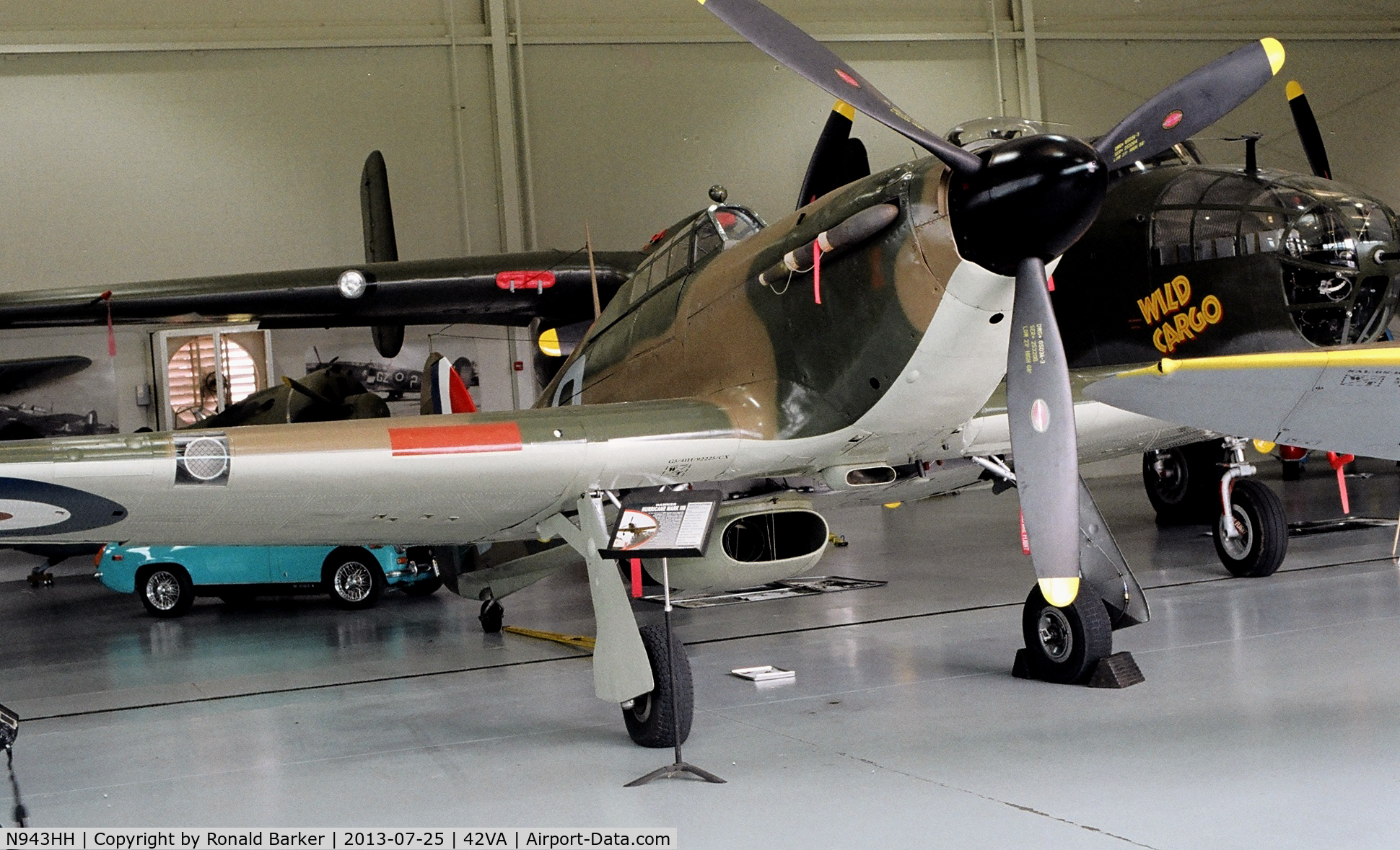 N943HH, 1943 Hawker (CCF) Hurricane Mk12 C/N 56022, Hurricane, Military Aviation Museum, Pungo, VA