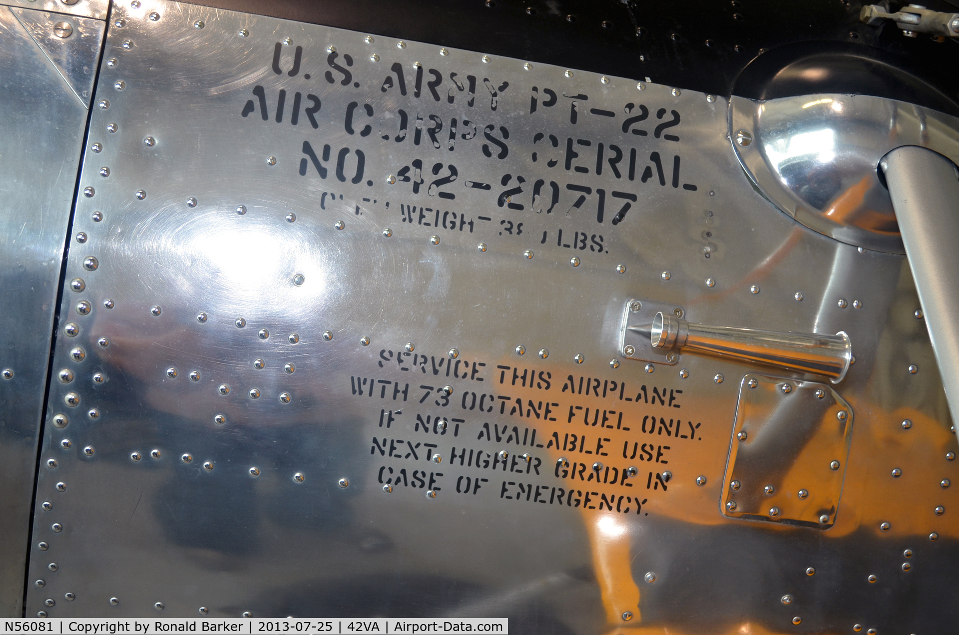 N56081, 1942 Ryan Aeronautical ST3KR C/N 1926, Note: 