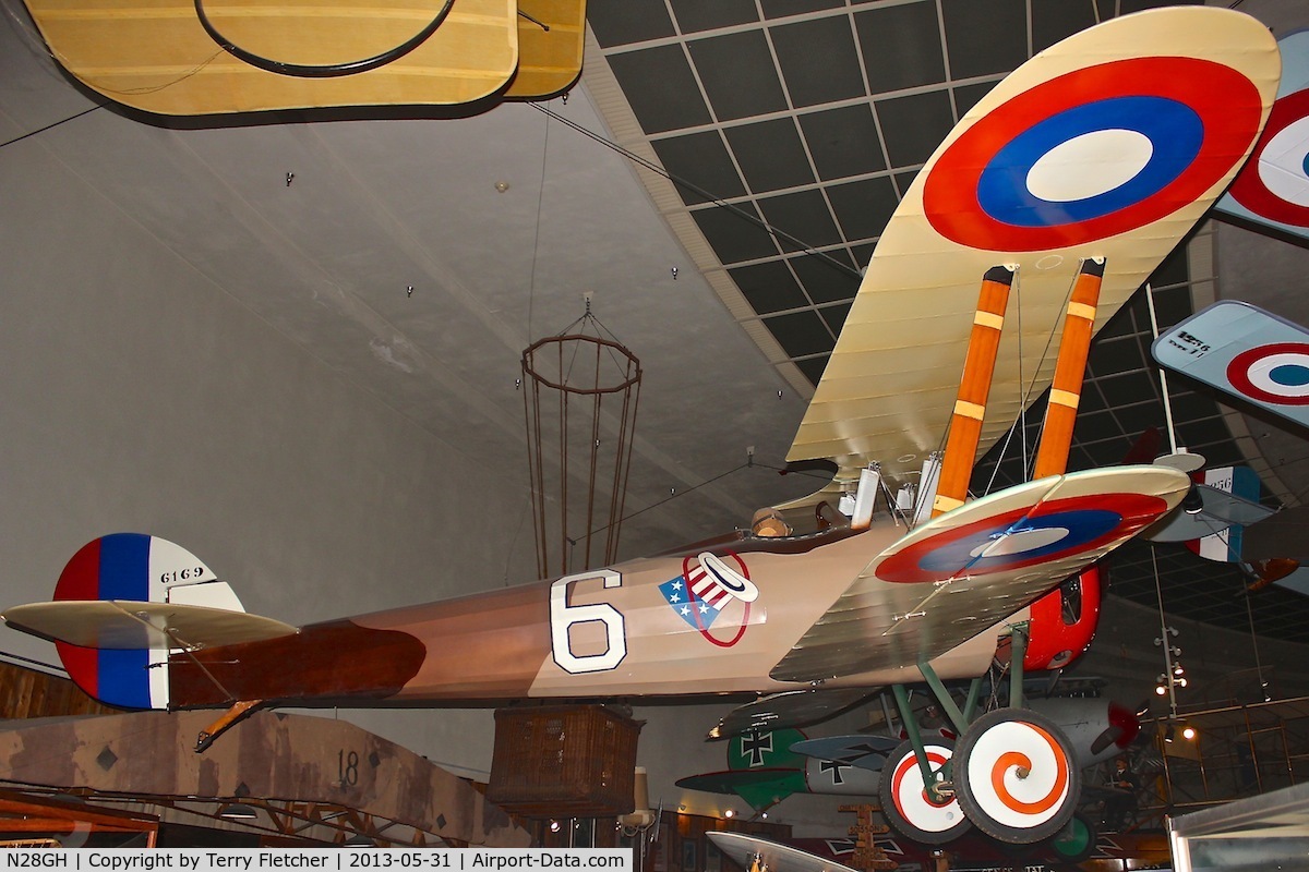 N28GH, Nieuport 28 C.1 Replica C/N N-1, SAN DIEGO AEROSPACE MUSEUM