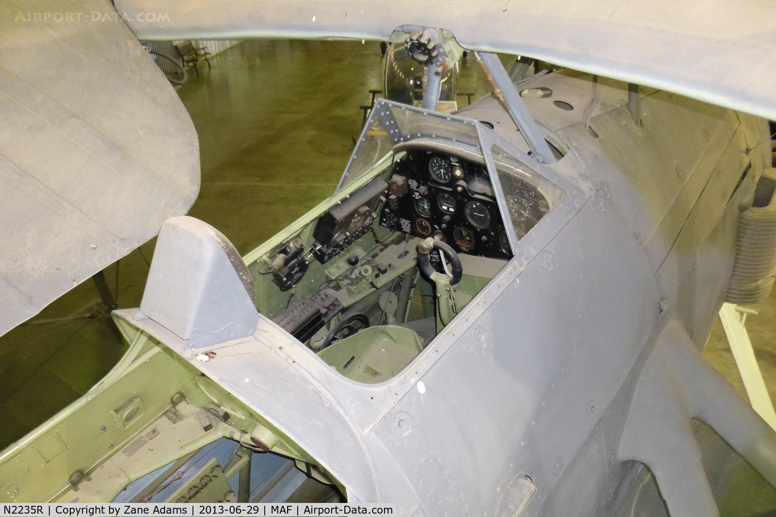 N2235R, Fairey Swordfish A/NA4 C/N A14250B15564, In the CAF hangar at Midland International