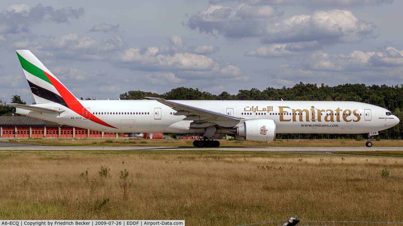 A6-ECQ, 2009 Boeing 777-36H/ER C/N 35588, departure via RW18W