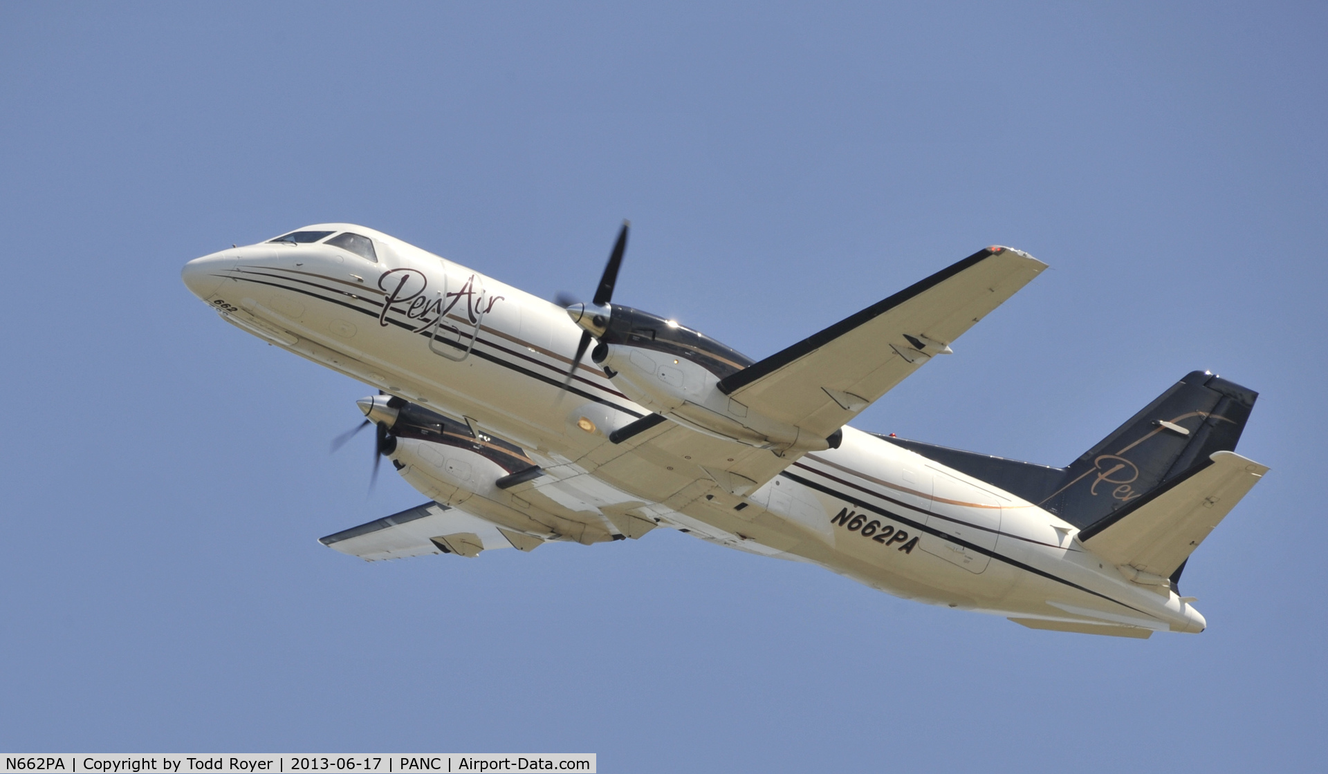 N662PA, 1988 Saab 340A C/N 340A-109, Deoparting Anchorage