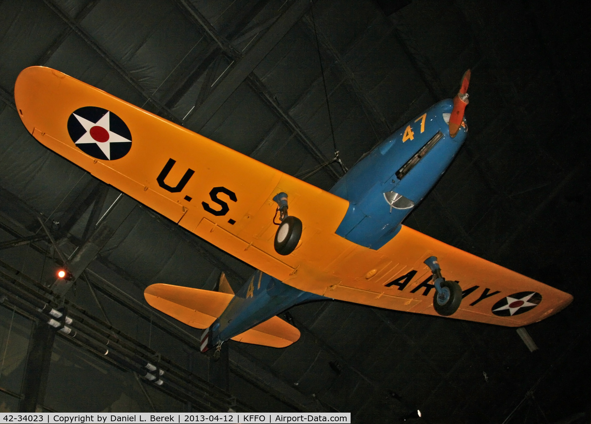 42-34023, 1942 Fairchild PT-19A-FA C/N TA42-3589, Lovely early primary trainer at the National Museum of the U.S. Air Force.