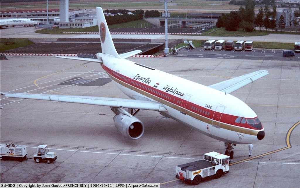 SU-BDG, 1982 Airbus A300B4-203 C/N 200, push to Cairo for ATON