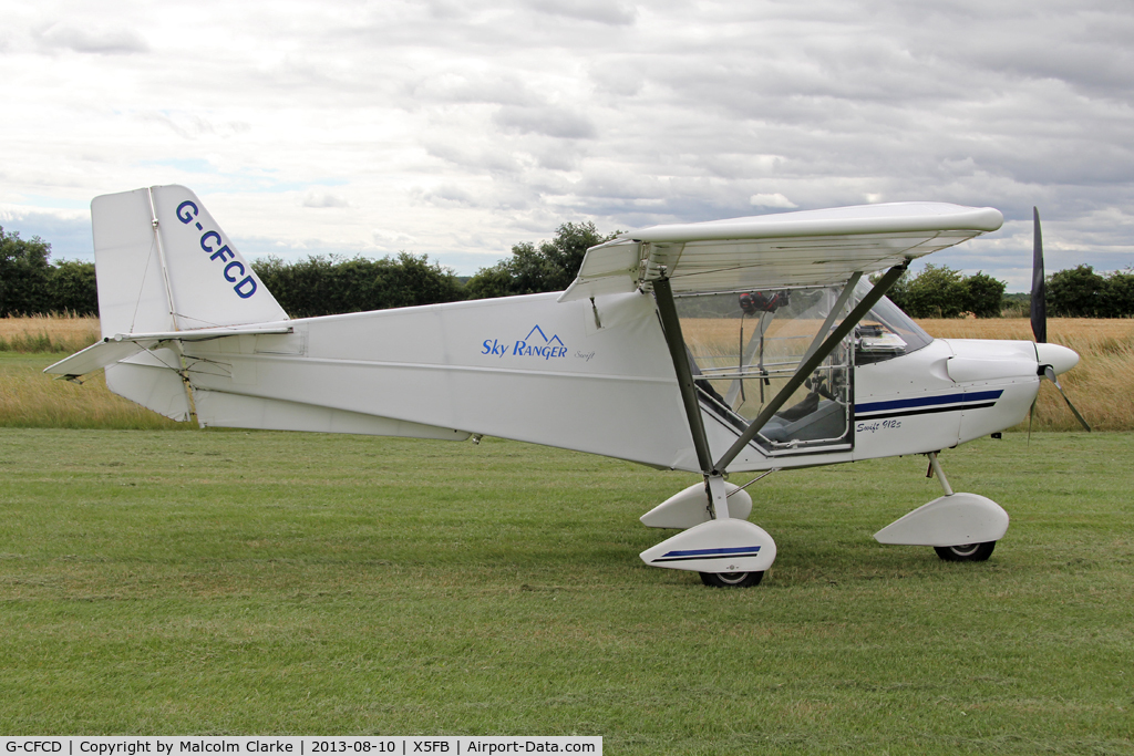 G-CFCD, 2007 Skyranger Swift 912S(1) C/N BMAA/HB/554, Skyranger Swift 912S(1), Fishburn Airfield, UK August 2013.