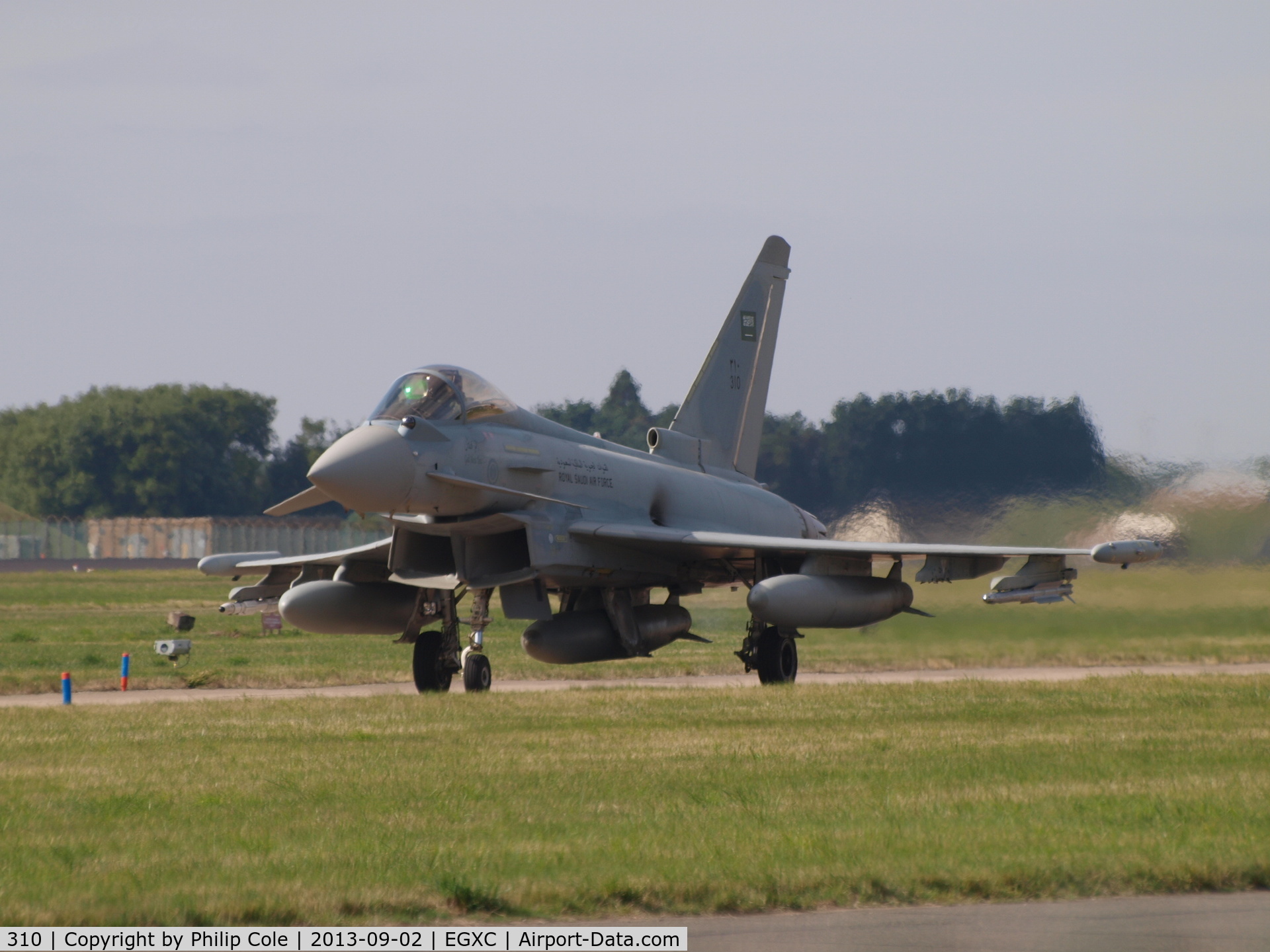 310, 2010 Eurofighter EF-2000 Typhoon F2 C/N CS012, On exercise with the RAF