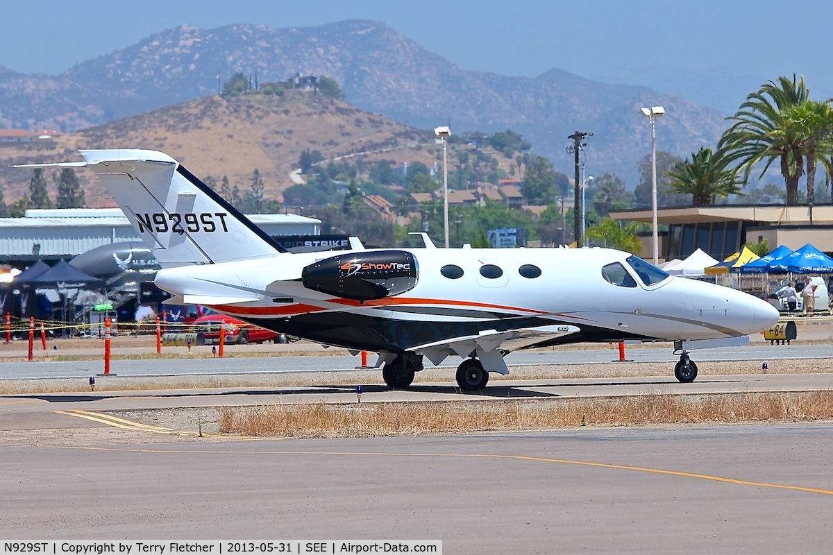 N929ST, 2010 Cessna 510 Citation Mustang Citation Mustang C/N 510-0352, At Gillespie Field , San Diego