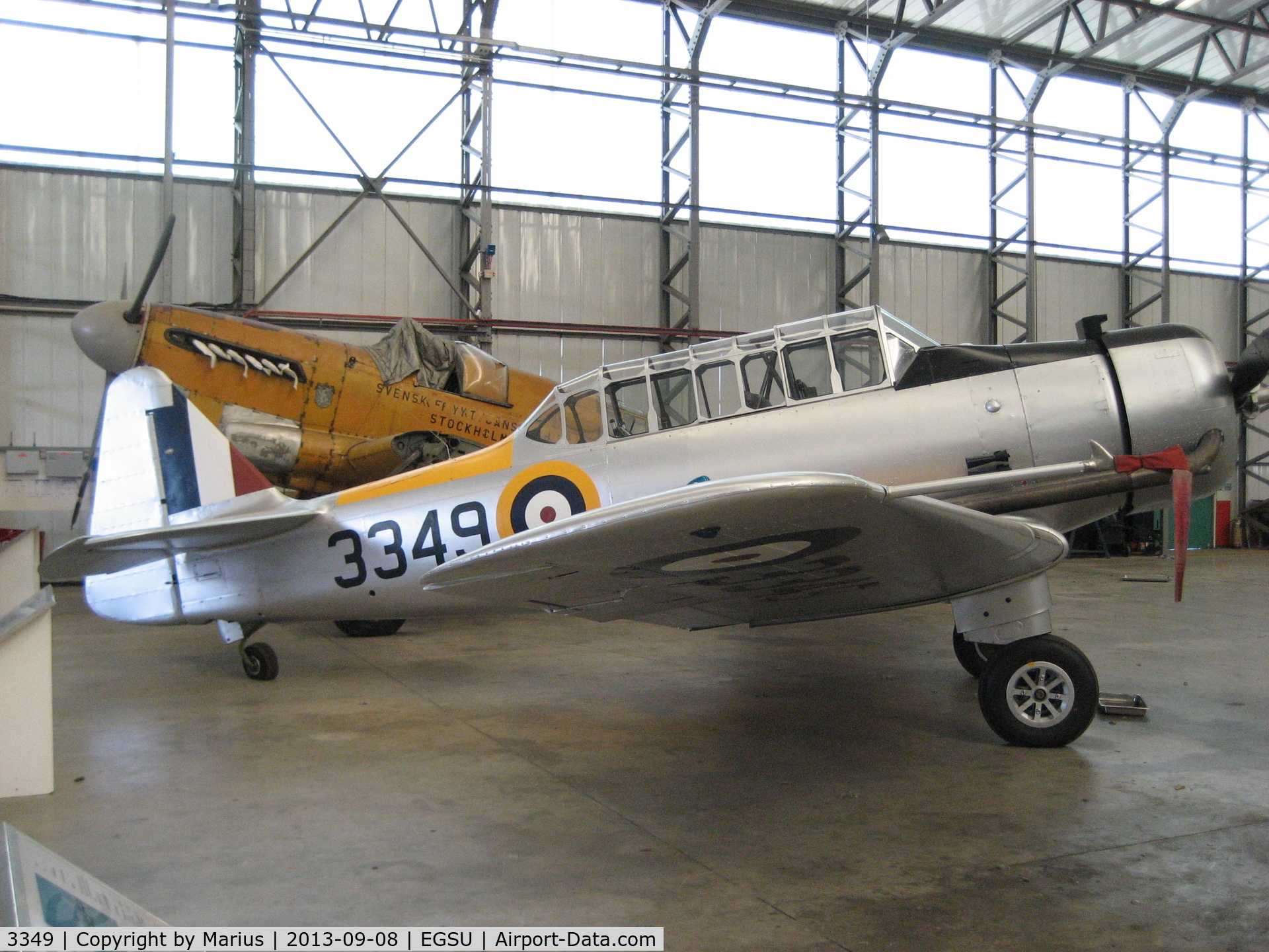 3349, 1939 North American NA-64 Yale C/N 64-2171, Showed in the Imperial War Museum of Duxford