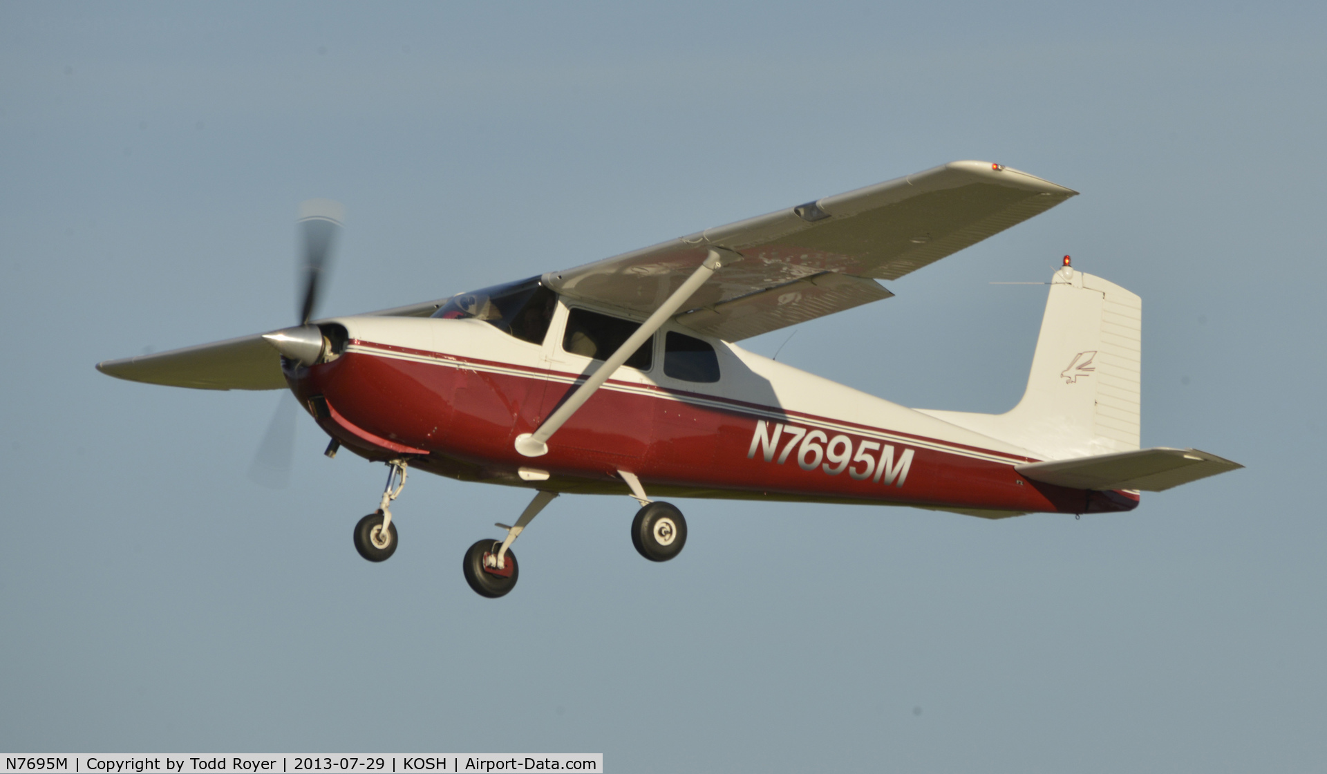 N7695M, 1959 Cessna 175 Skylark C/N 55995, Airventure 2013