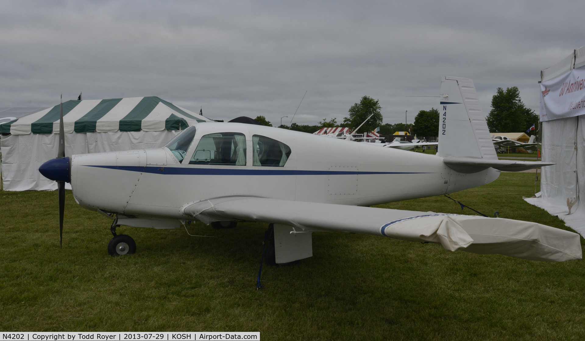 N4202, 1955 Mooney M20 C/N 1004, Airventure 2013