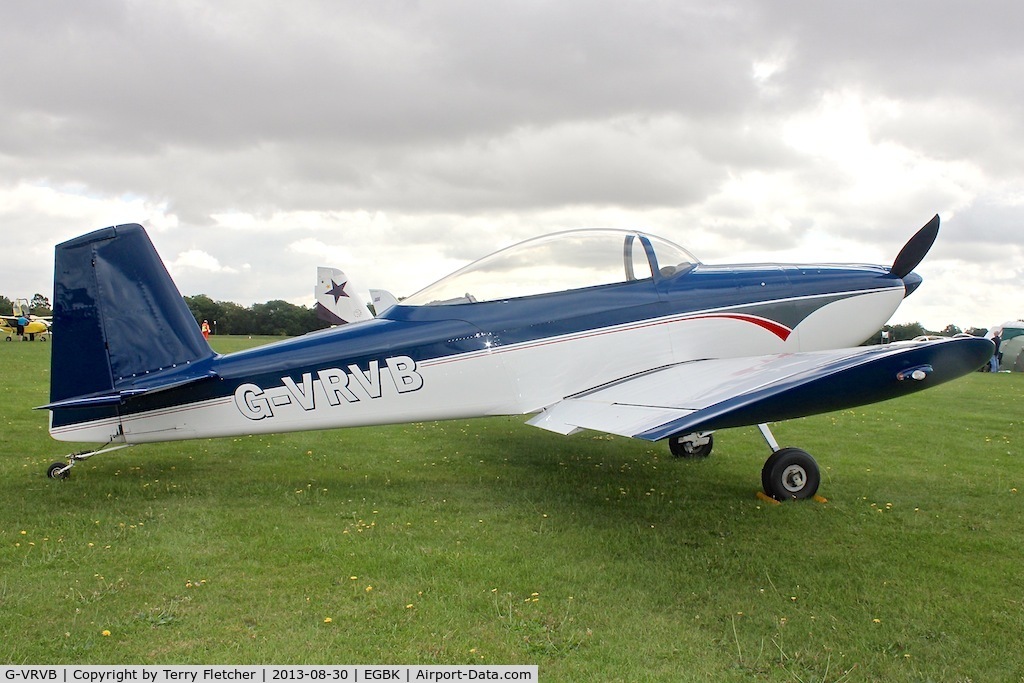 G-VRVB, 2009 Vans RV-8 C/N PFA303-14466, Attended the 2013 Light Aircraft Association Rally at Sywell in the UK