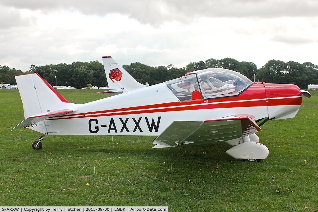 G-AXXW, 1957 SAN Jodel D-117 C/N 632, Attended the 2013 Light Aircraft Association Rally at Sywell in the UK