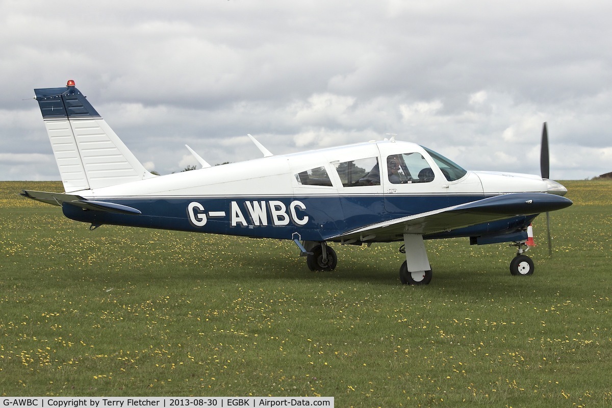 G-AWBC, 1968 Piper PA-28R-180 Cherokee Arrow C/N 28R-30572, At the 2013 LAA Rally at Sywell in the UK