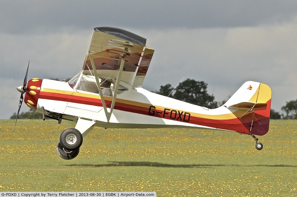 G-FOXD, 1996 Denney Kitfox MK2 C/N PFA 172-11618, At the 2013 LAA Rally at Sywell in the UK