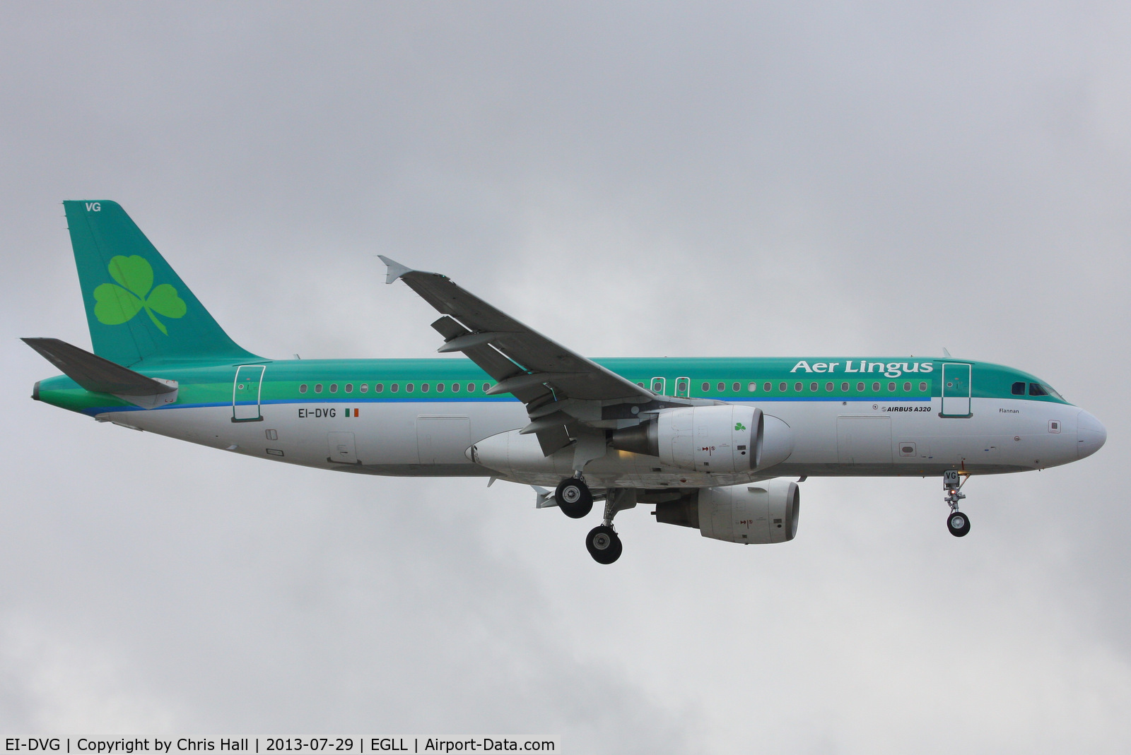 EI-DVG, 2007 Airbus A320-214 C/N 3318, Aer Lingus