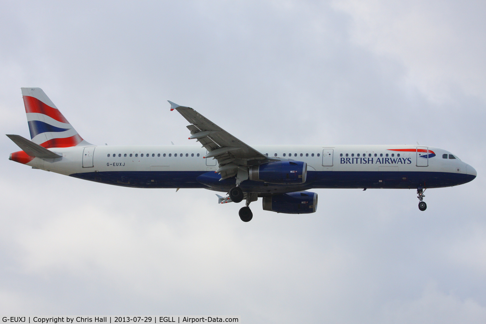 G-EUXJ, 2007 Airbus A321-231 C/N 3081, British Airways