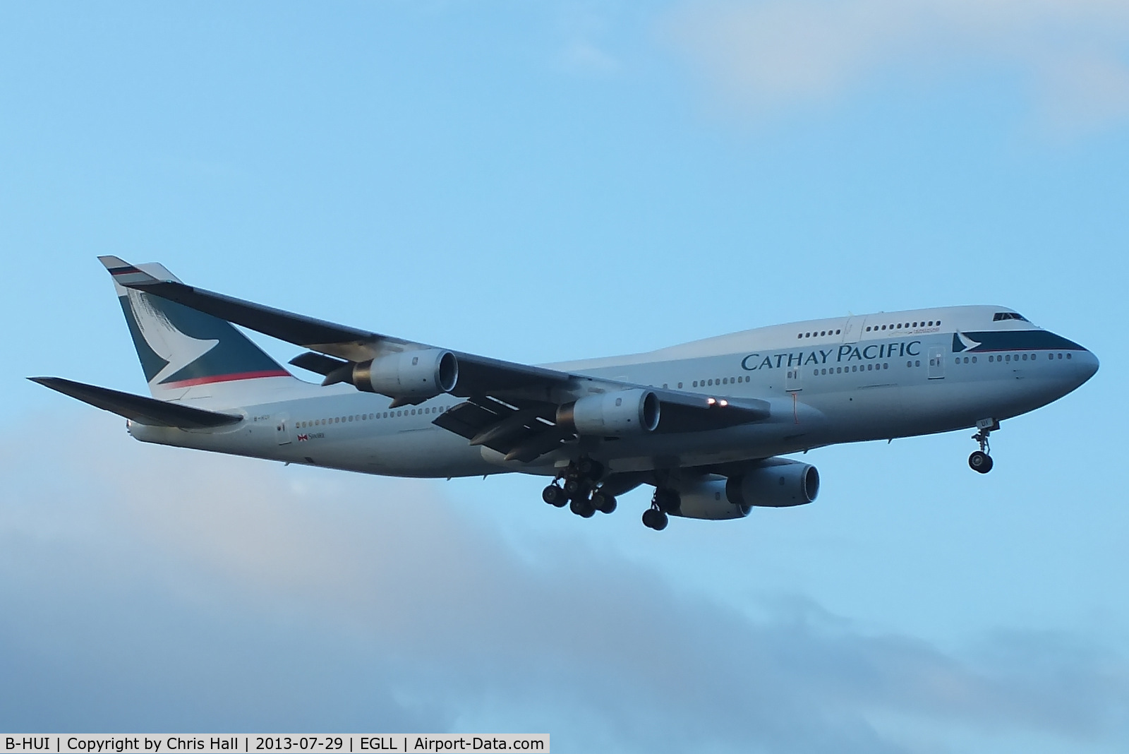 B-HUI, 1994 Boeing 747-467 C/N 27230, Cathay Pacific