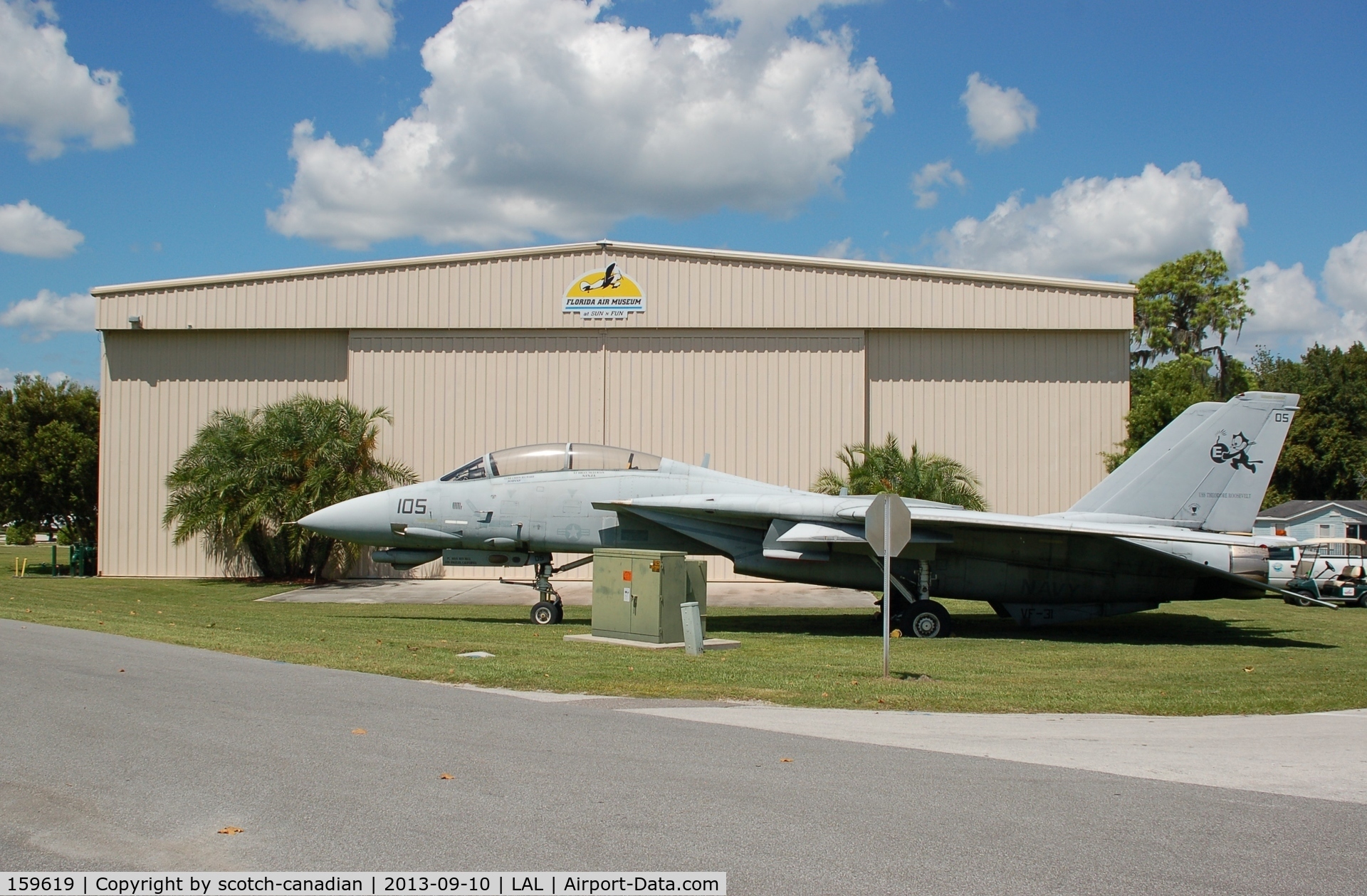 159619, Grumman F-14A Tomcat C/N 166, Grumman F-14A Tomcat, 159619, at the Florida Air Museum, Lakeland Linder Regional Airport, Lakeland, FL