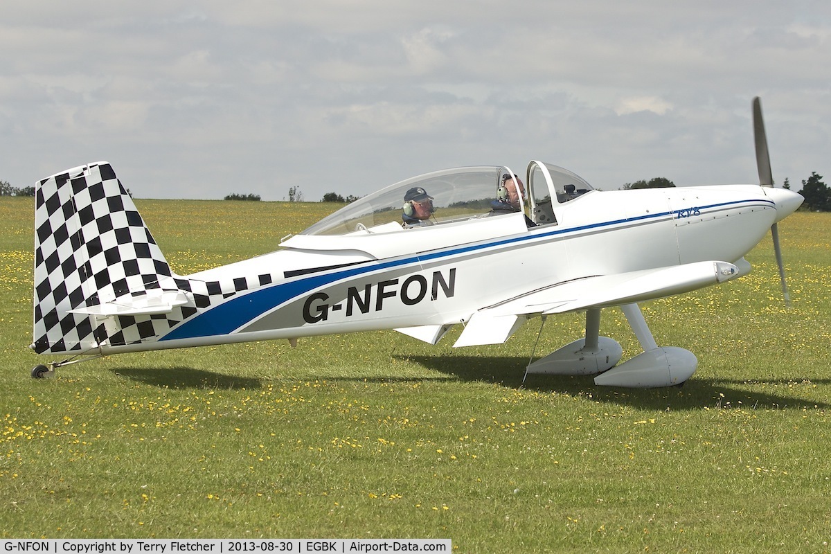 G-NFON, 2011 Vans RV-8 C/N LAA 303-14921, Attended the 2013 Light Aircraft Association Rally at Sywell in the UK