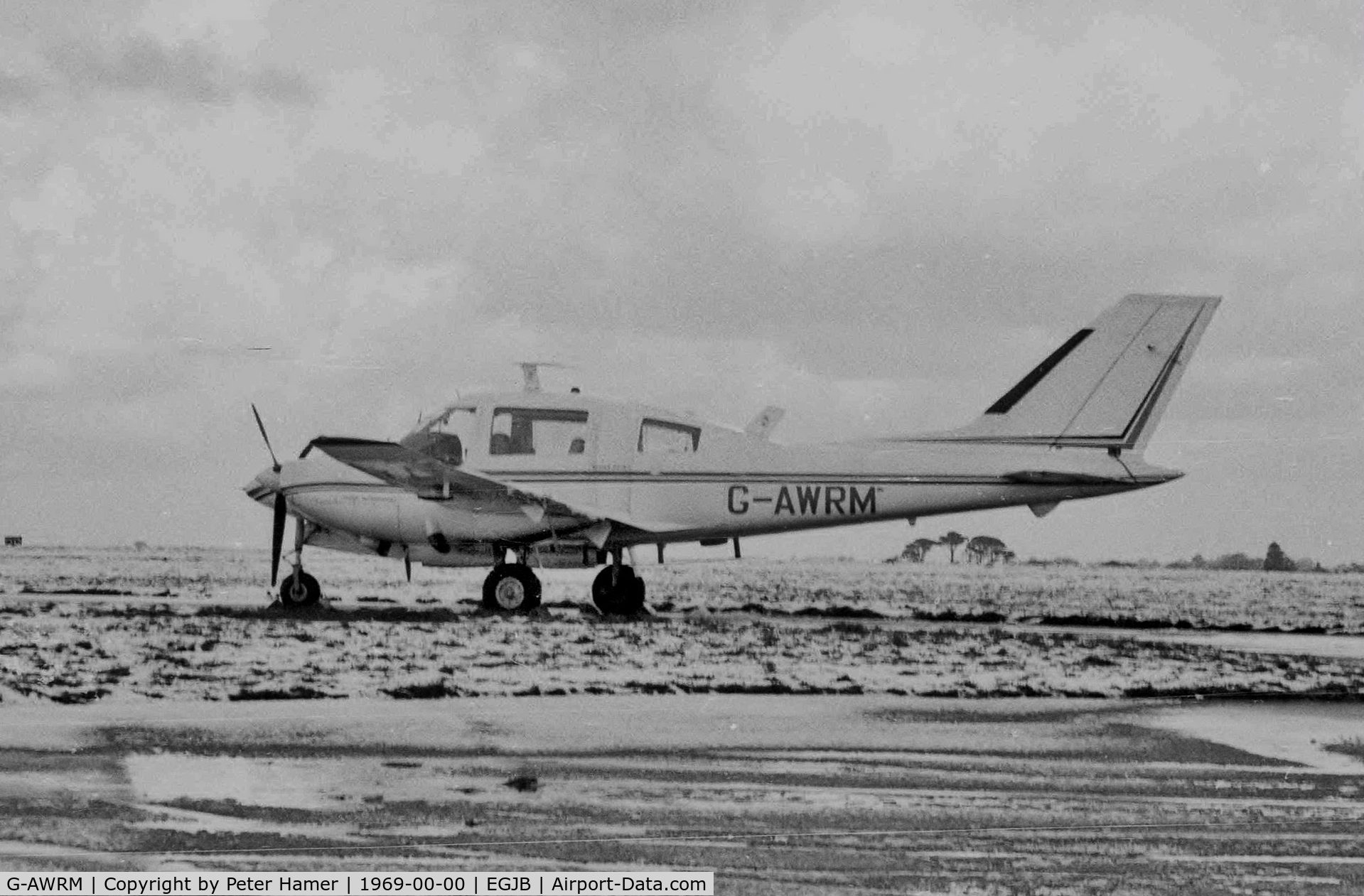 G-AWRM, 1967 Beagle B-206 Series 2 C/N B070, Guernsey in winter