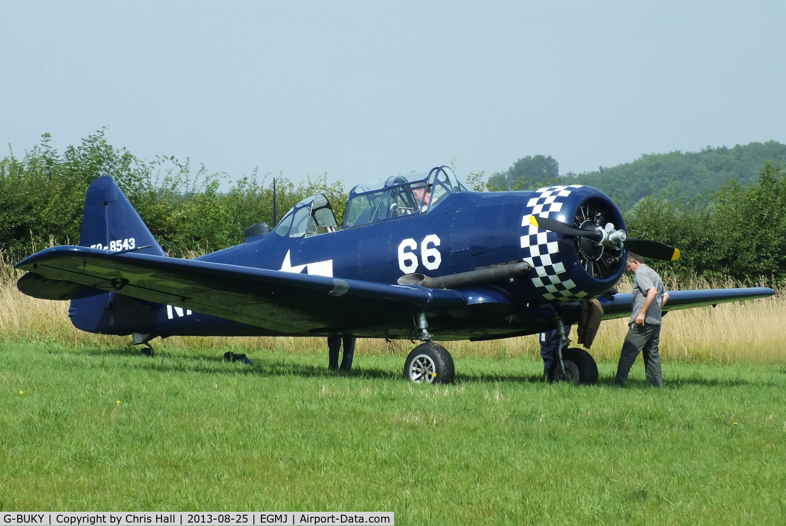 G-BUKY, 1952 Canadian Car & Foundry T-6H Harvard Mk.4M C/N CCF4-464, at the Little Gransden Air & Vintage Vehicle Show