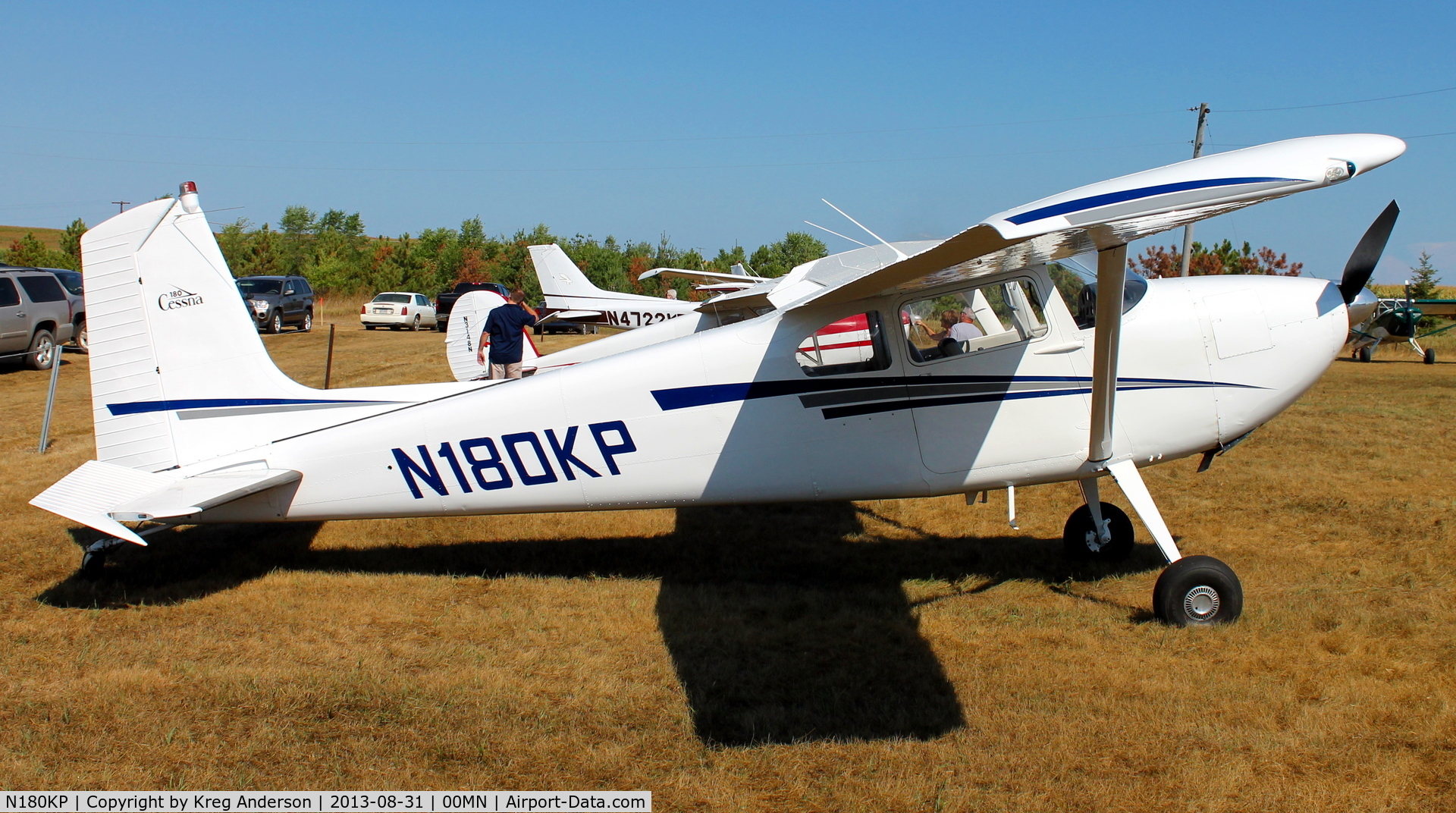 N180KP, 1955 Cessna 180 C/N 31285, 2013 Battle Lake Fly-in