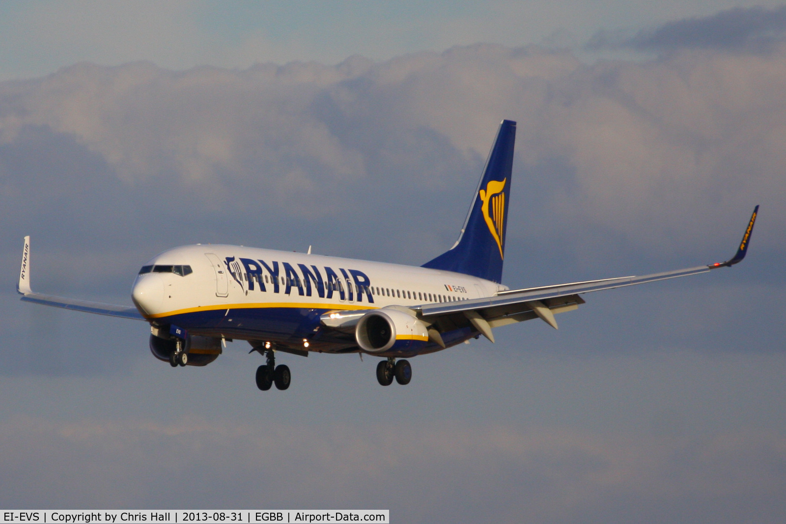 EI-EVS, 2012 Boeing 737-8AS C/N 40313, Ryanair