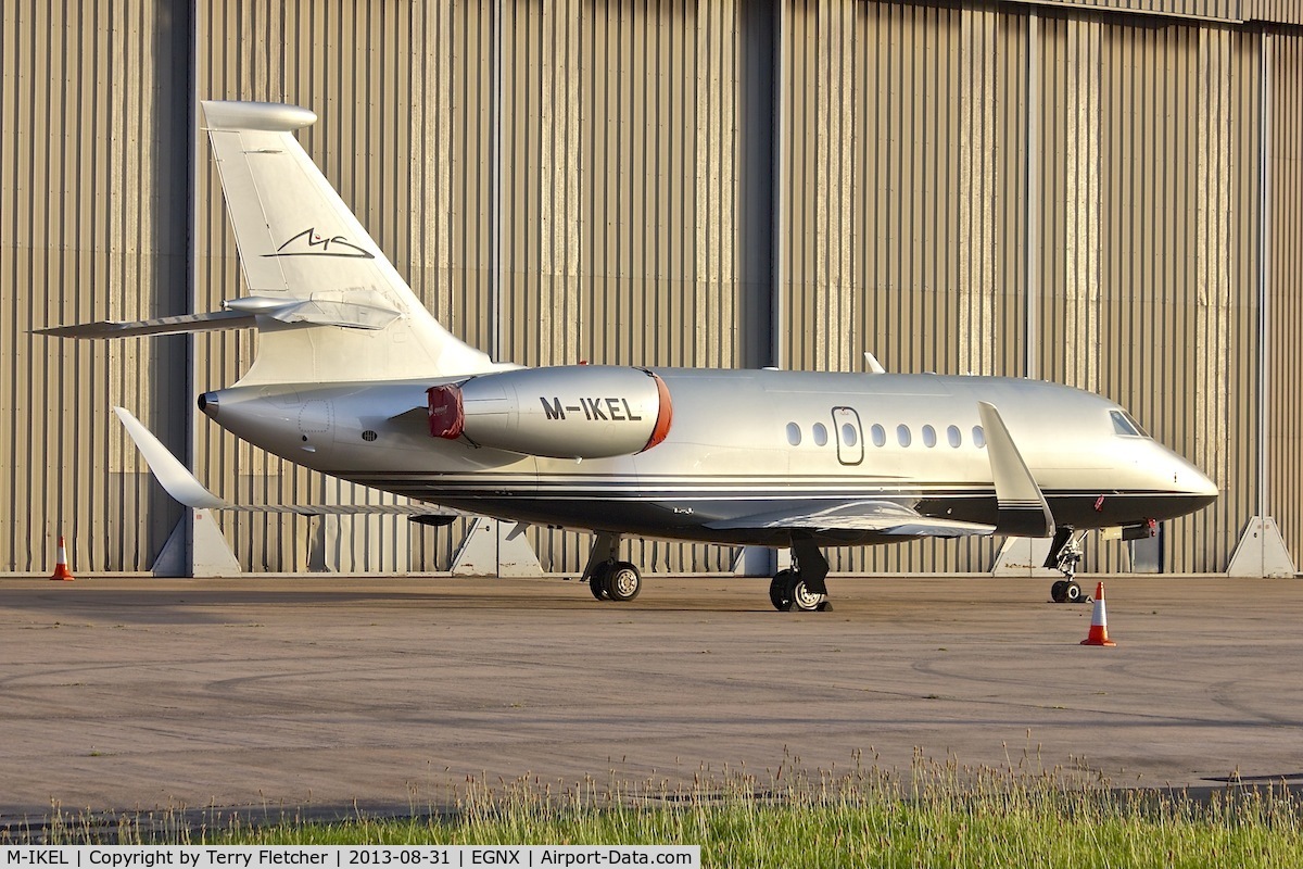 M-IKEL, 2010 Dassault Falcon 2000LX C/N 216, At East Midlands Airport