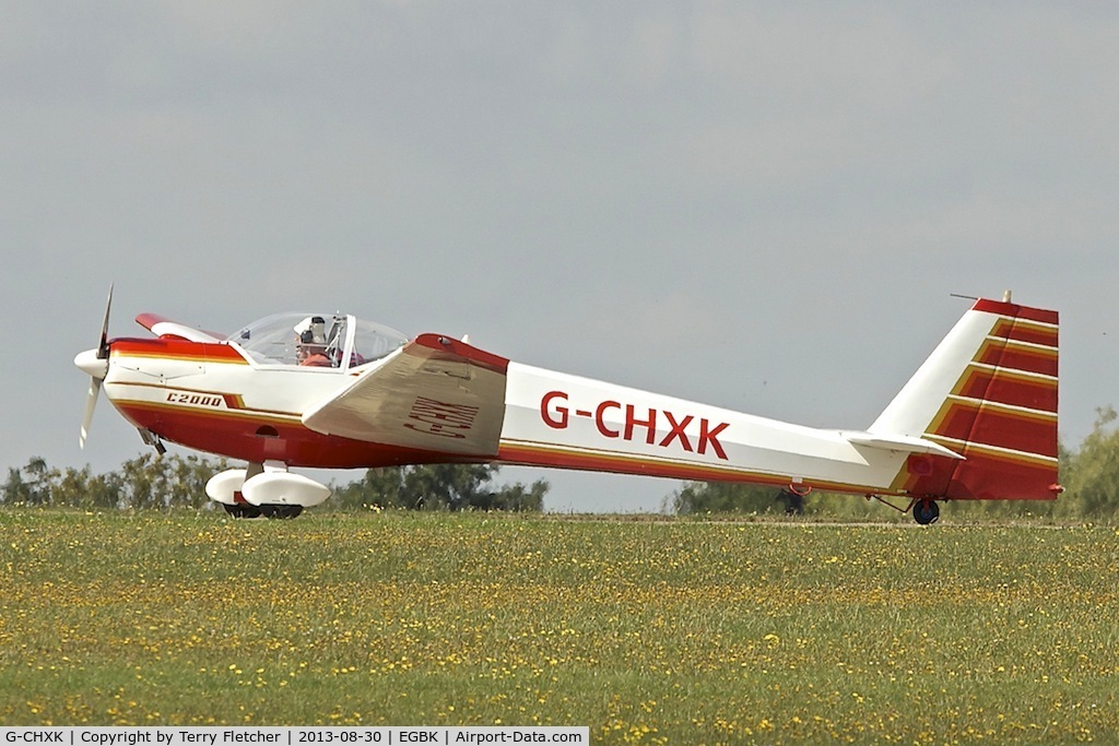 G-CHXK, 1988 Scheibe SF-25C Falke C/N 44435, Attended the 2013 Light Aircraft Association Rally at Sywell in the UK