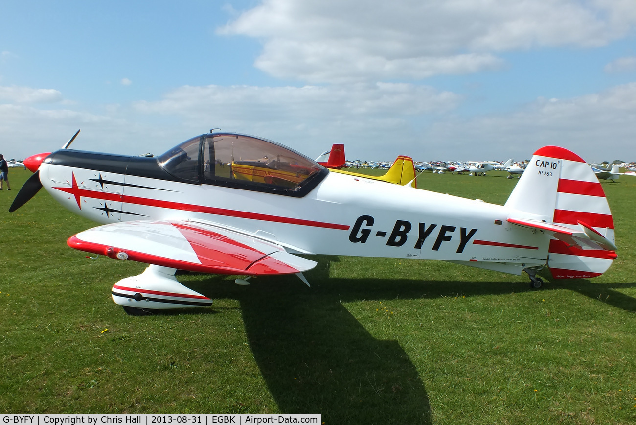 G-BYFY, 1992 Mudry CAP-10B C/N 263, at the LAA Rally 2013, Sywell