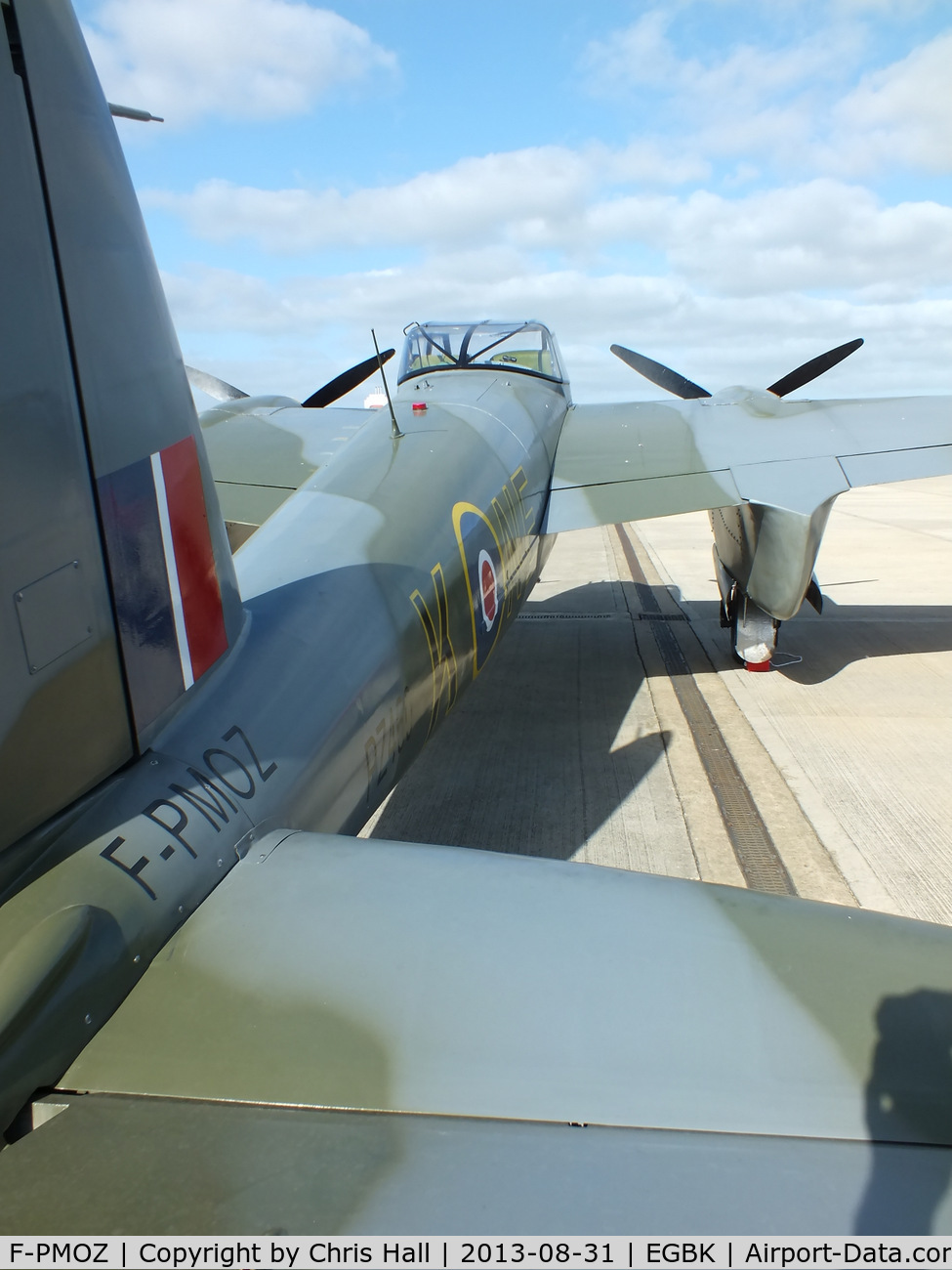 F-PMOZ, De Havilland (BBC) DH-98 Mosquito Replica C/N 1, at the LAA Rally 2013, Sywell