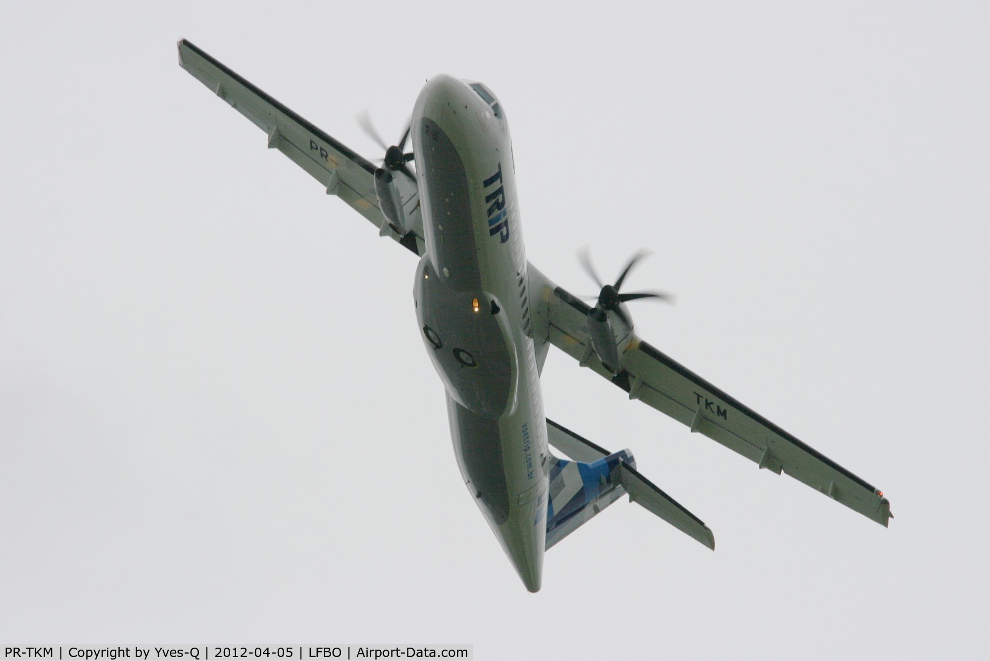 PR-TKM, 2012 ATR 72-600 C/N 998, ATR 72-600, Take off rwy 32L, Toulouse-Blagnac Airport (LFBO-TLS)