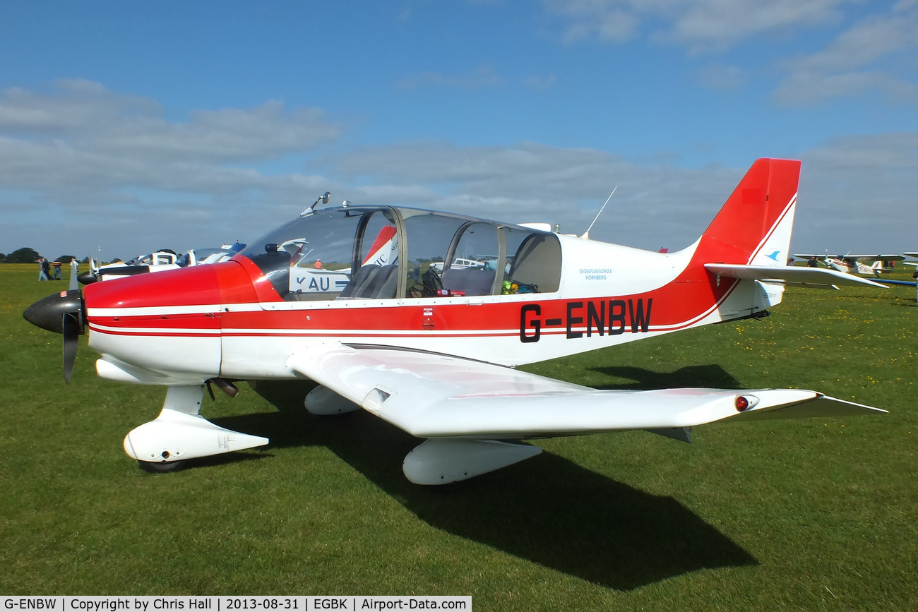 G-ENBW, 1985 Robin DR-400-180R Remorqueur Regent C/N 1715, at the LAA Rally 2013, Sywell