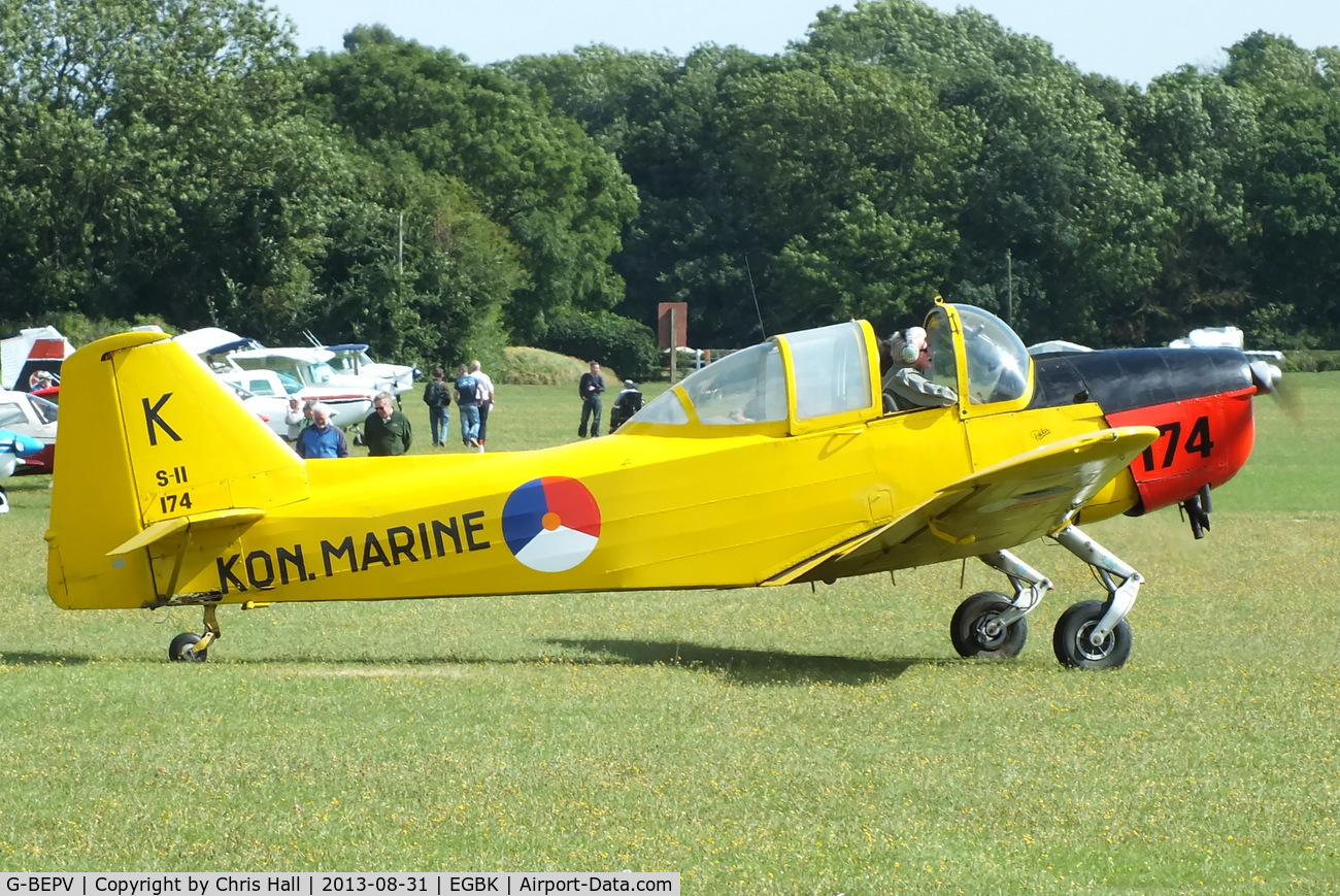 G-BEPV, 1950 Fokker S.11-1 Instructor C/N 6274, at the LAA Rally 2013, Sywell